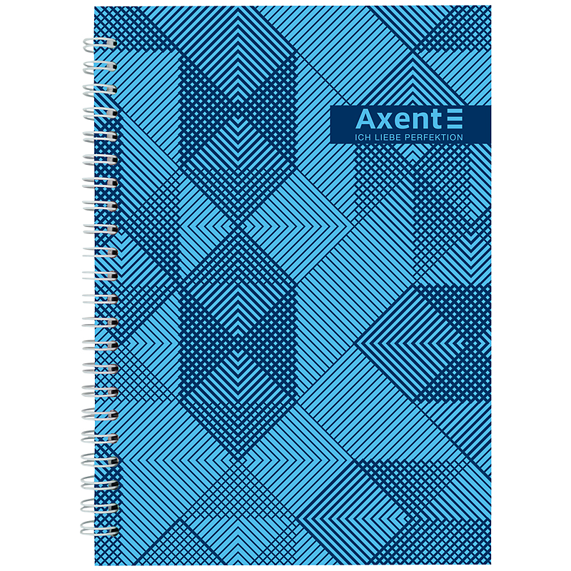 Блокнот на спiралi Axent 8032-33-A, A5, 96 аркушів, клітинка, тверда обкладинка